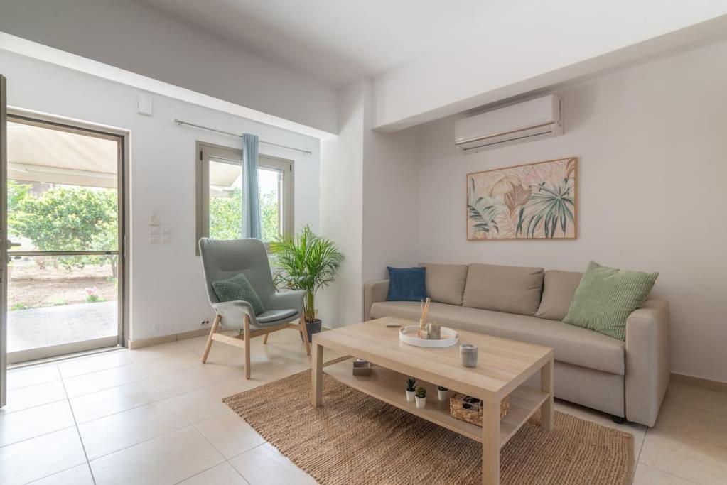Citrea Stylish House With Garden Near Beach 伊拉克利翁 外观 照片